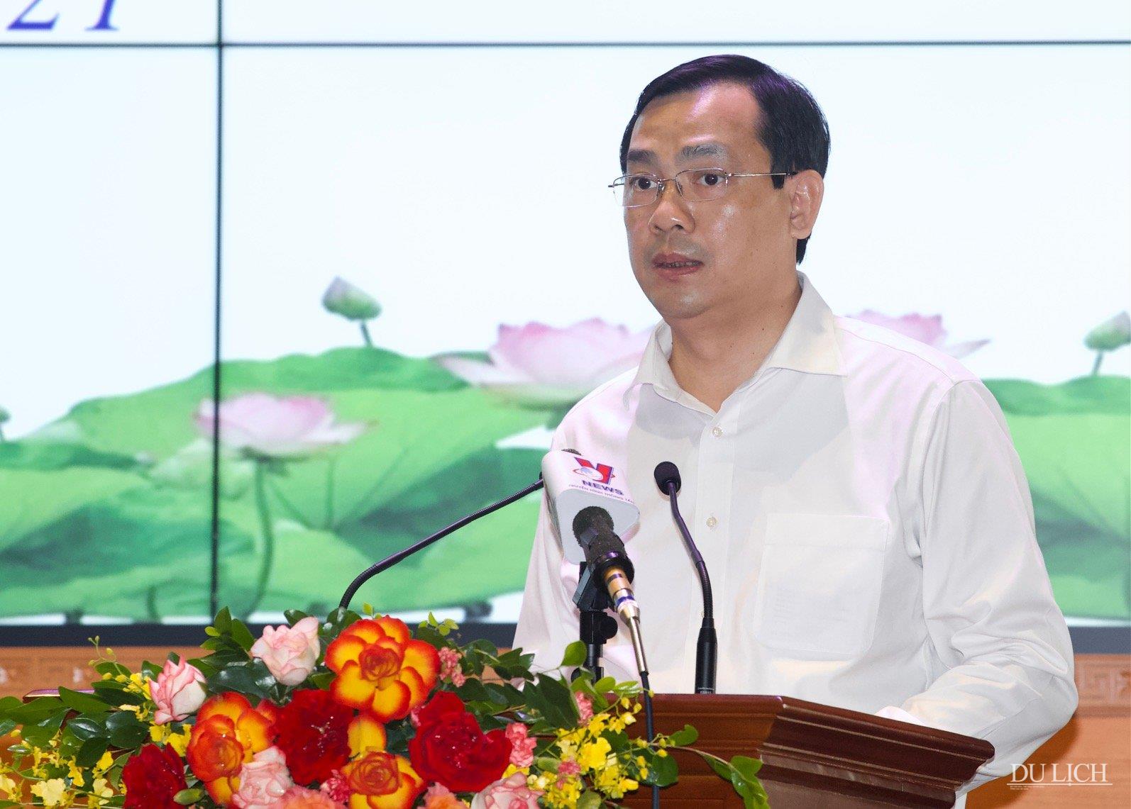 Tổng cục trưởng TCDL Nguyễn Trùng Khánh phát biểu tại diễn đàn